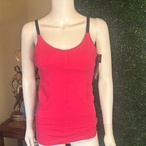 C9 by Champion Bright Red Scoop-Neck Tank with Contrast Straps